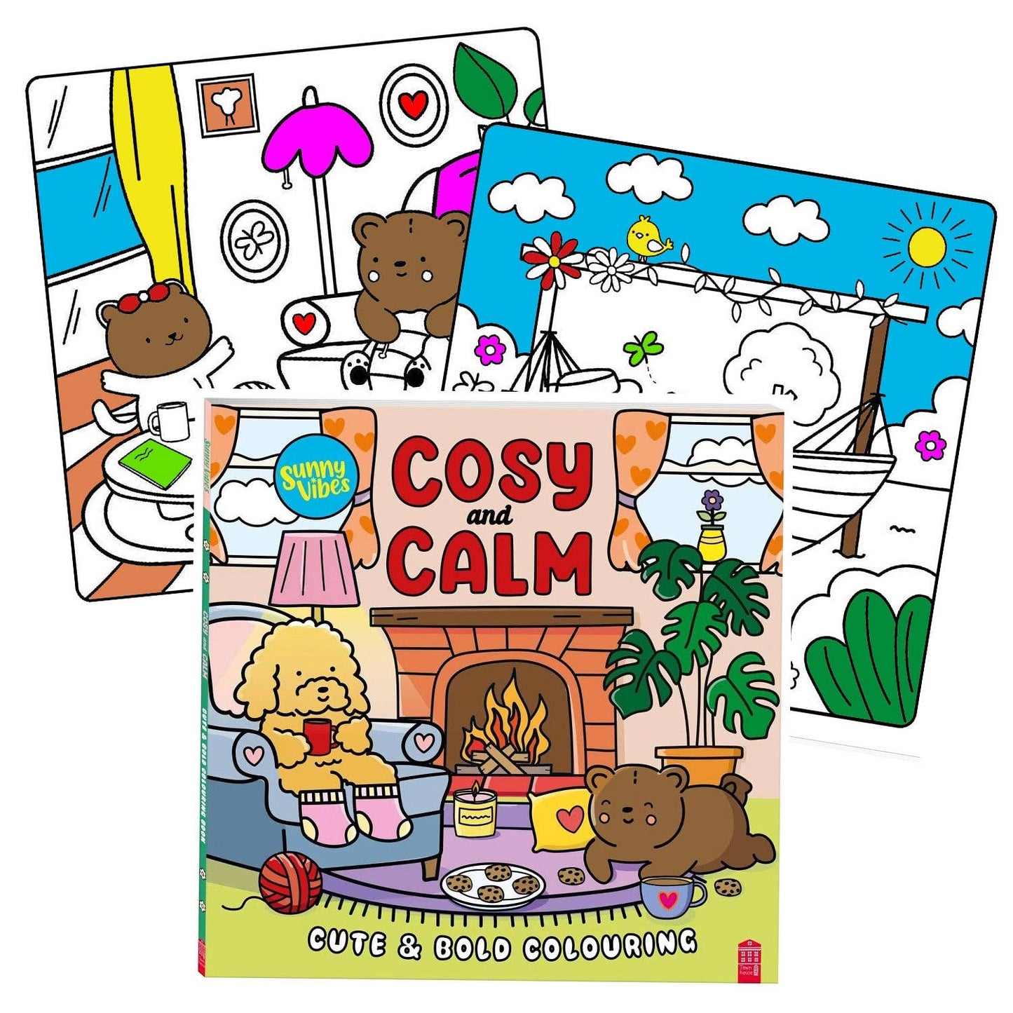 Sunny Vibes fargeleggingsbøker