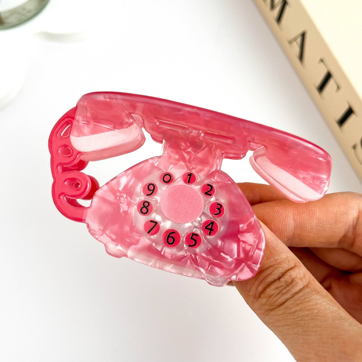 Rosa Telefon Hårklype