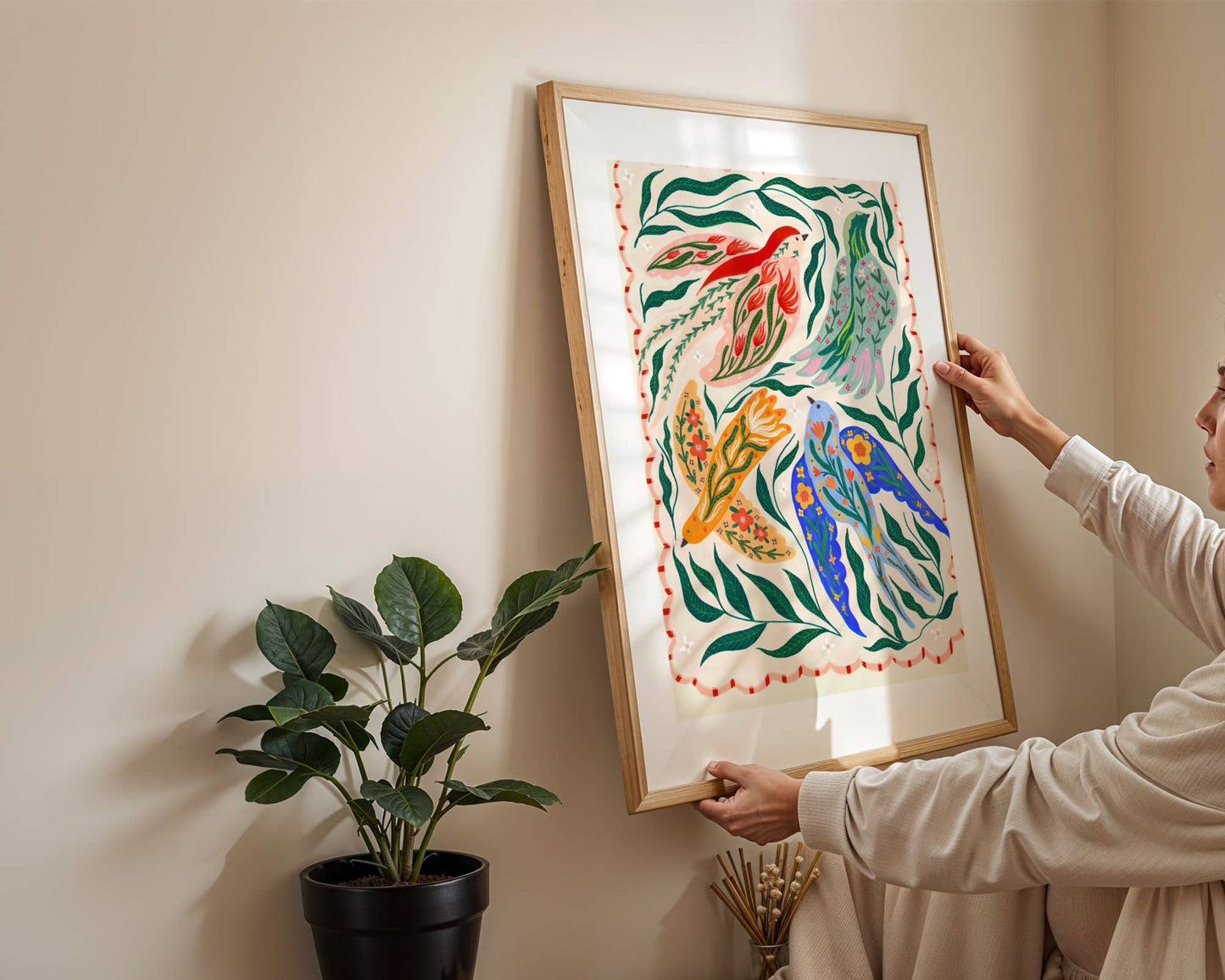 Little Birds - Kunsttrykk - A3