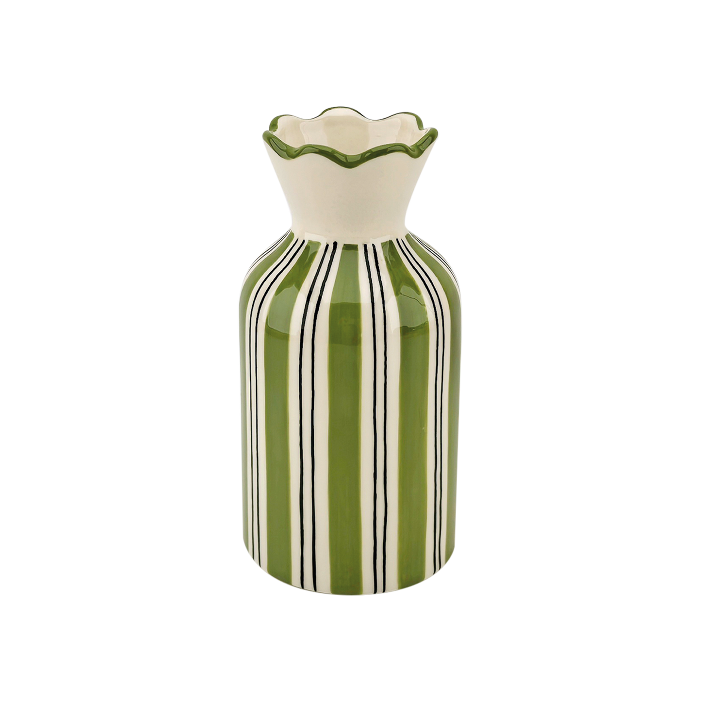 Khaki Stripet Vase