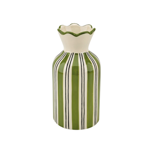 Khaki Stripet Vase