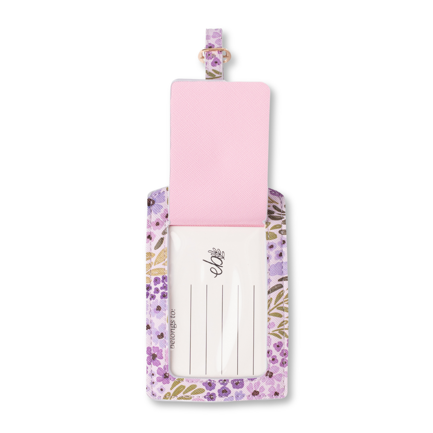 Lilac Floral Baggasjelapp