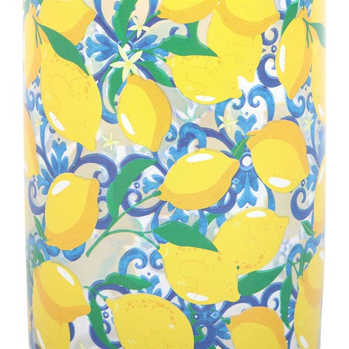Lemon Print Glass