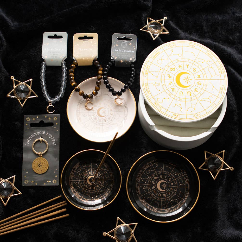 Svart Astrologi Smykkefat