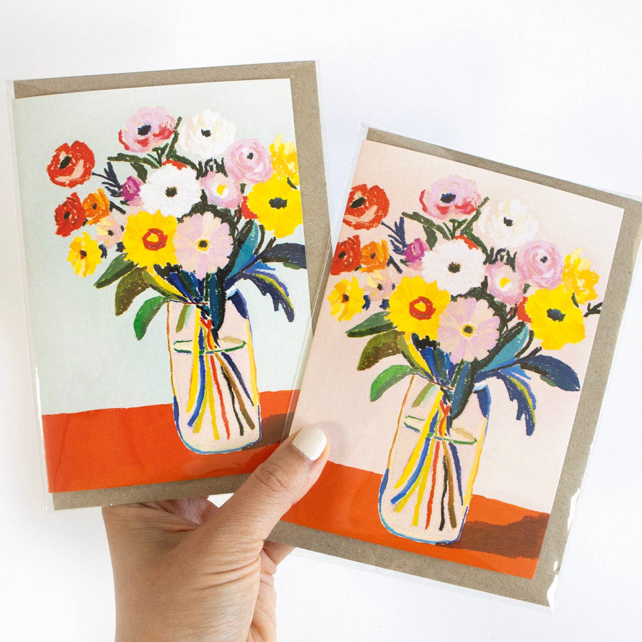Blomsterbukett Kort