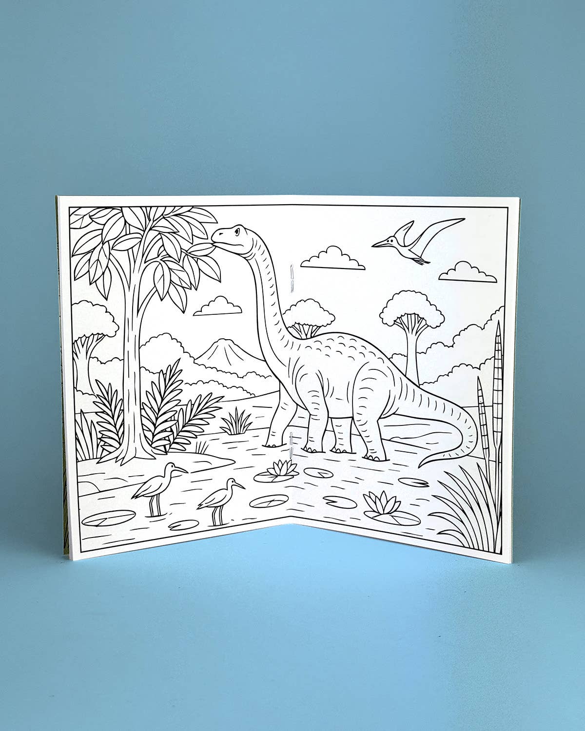 World of Dinosaurs - Liten Fargeleggingsbok
