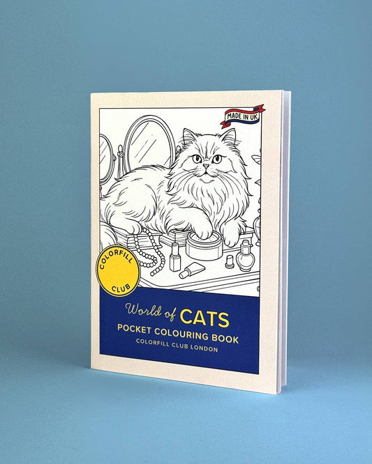 World of Cats - Liten Fargeleggingsbok