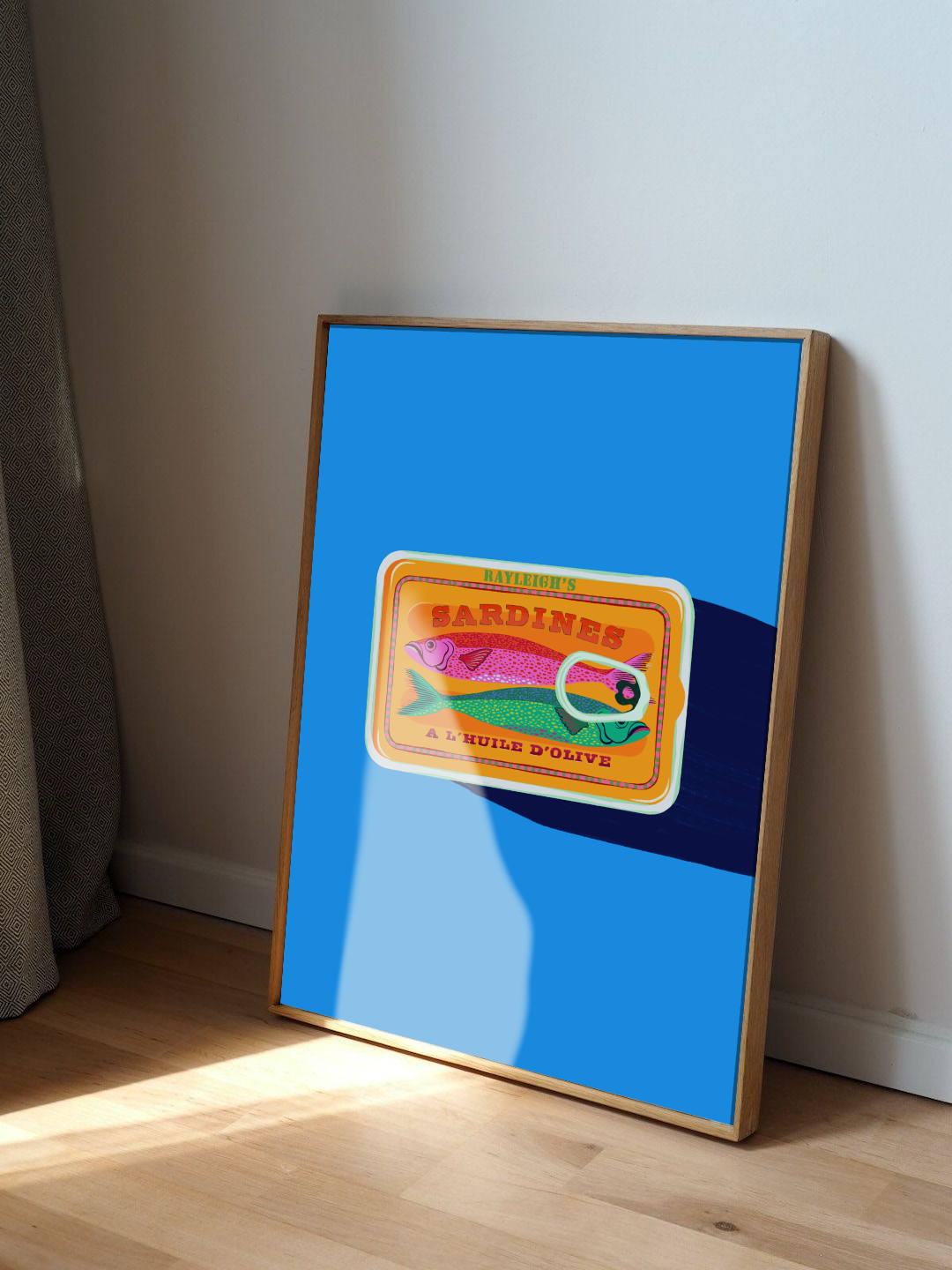 Sardine Tin Kunsttrykk A5