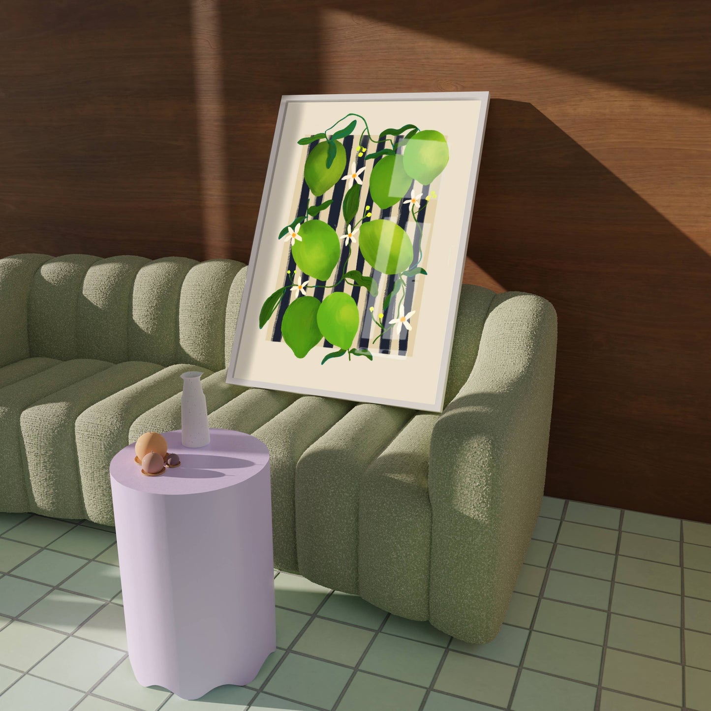 Lime Frukmarked - Kunsttrykk - A3