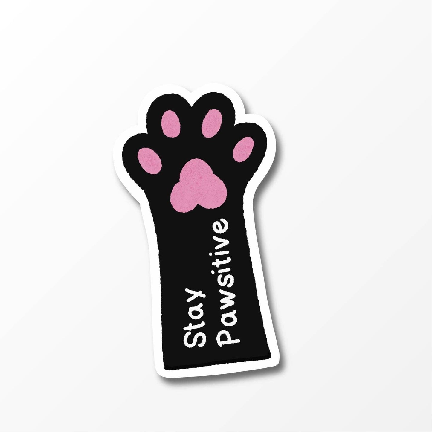 Stay Pawsitive Cat Klistremerke