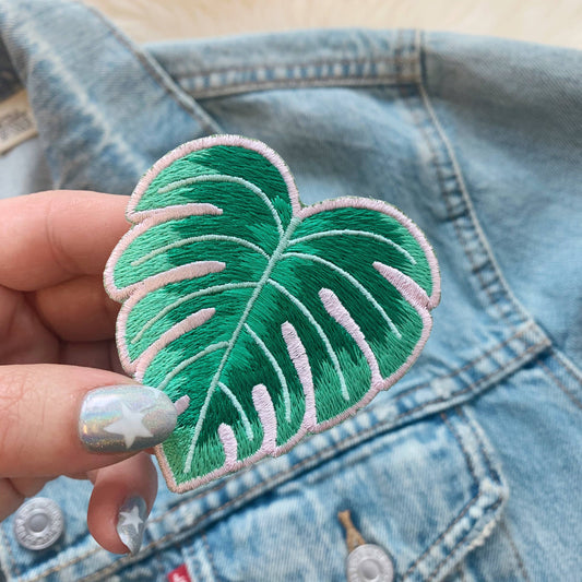 Monstera Brodert Strykemerke