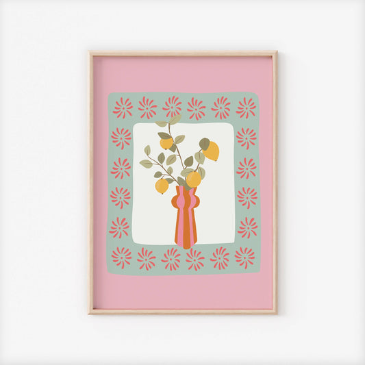 Blomstervase - A4 - Kunsttrykk