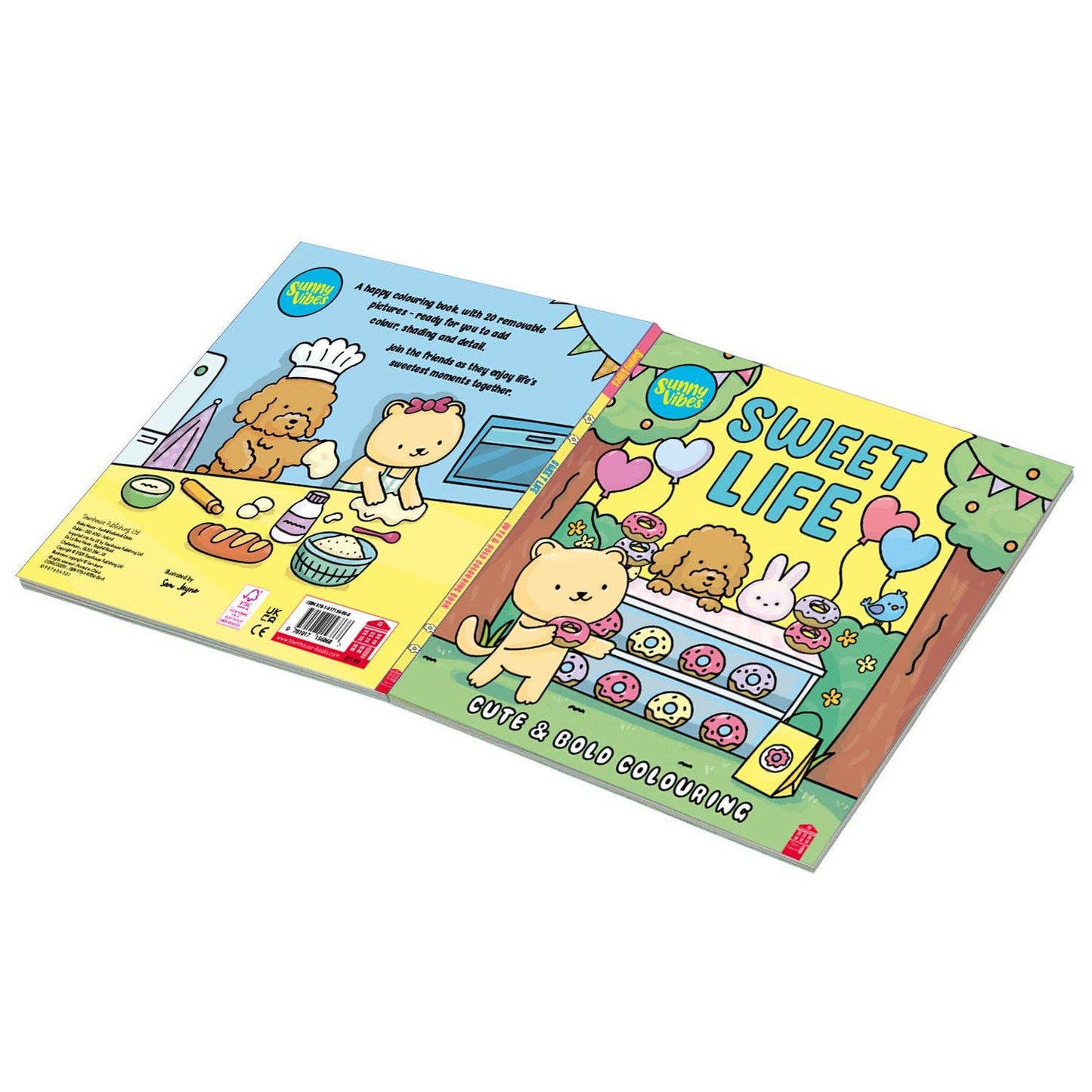 Sunny Vibes fargeleggingsbøker