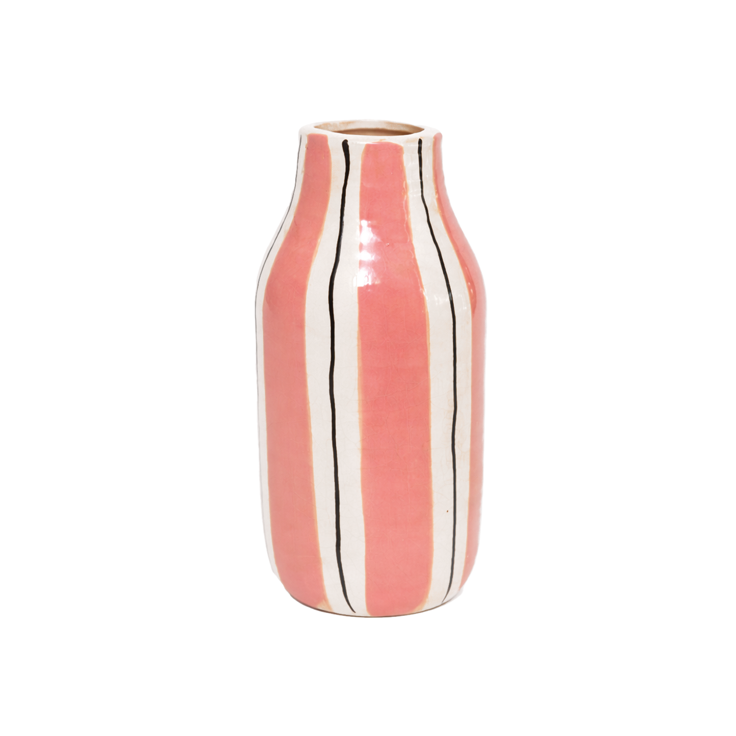Medium Rosa Stripet Vase