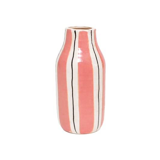Medium Rosa Stripet Vase