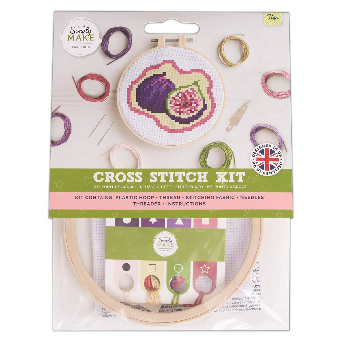 Fiken - Korssting Broderisett