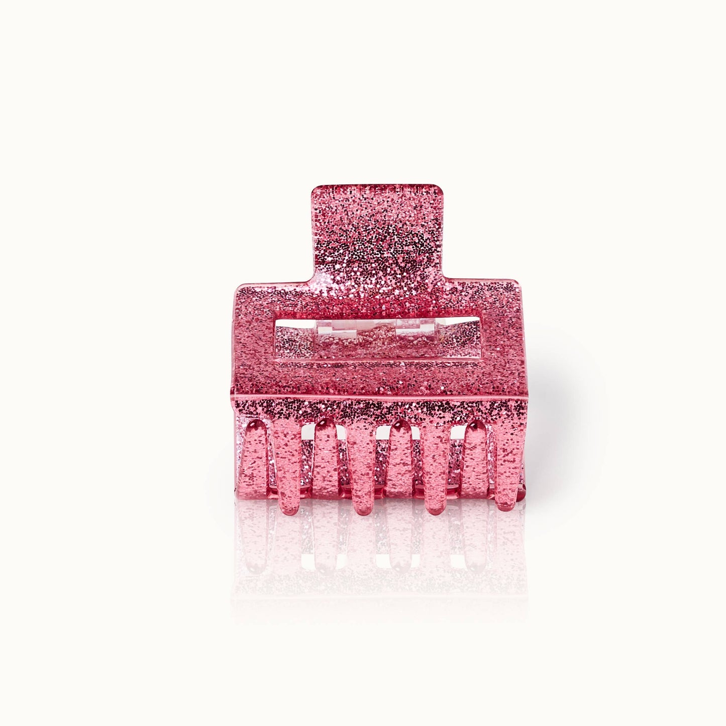 Rosa glitter hårklype