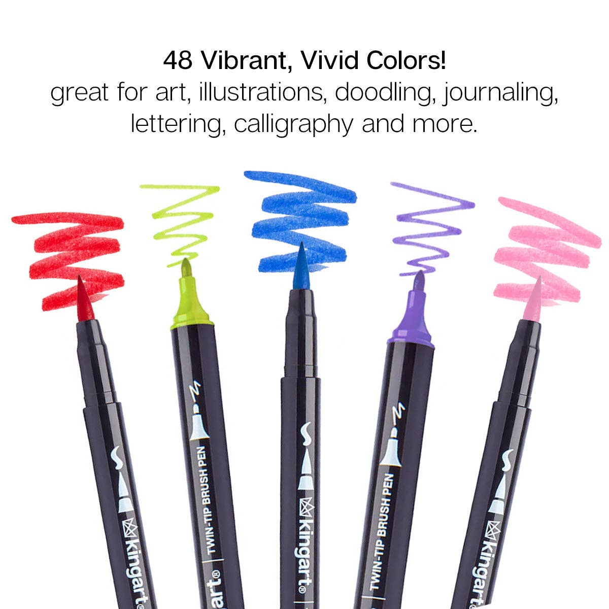 PRO Twin-Tip™ Brush Pens - 48 Farger