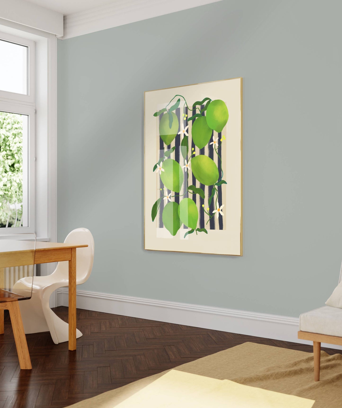 Lime Frukmarked - Kunsttrykk - A3