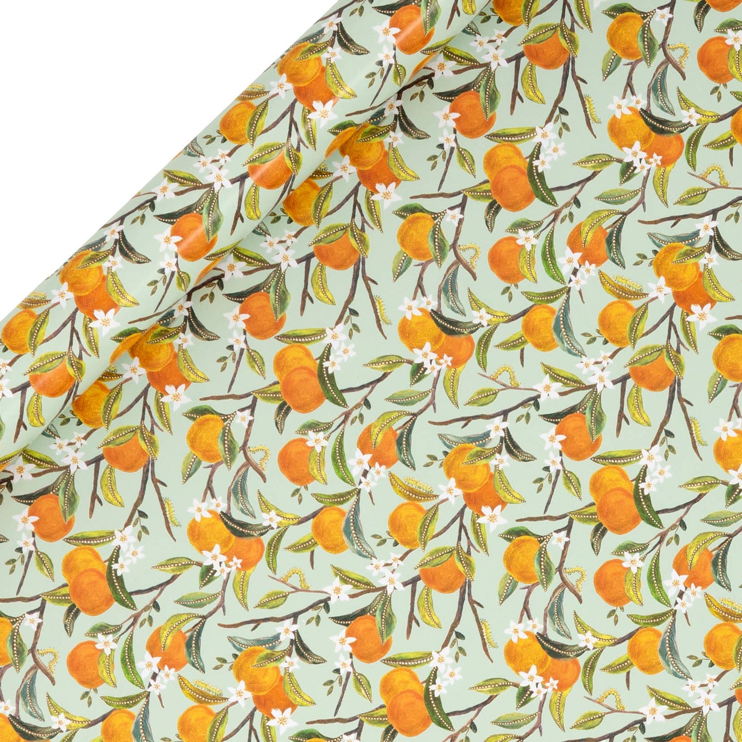Gavepapir 4m Orange Orchard