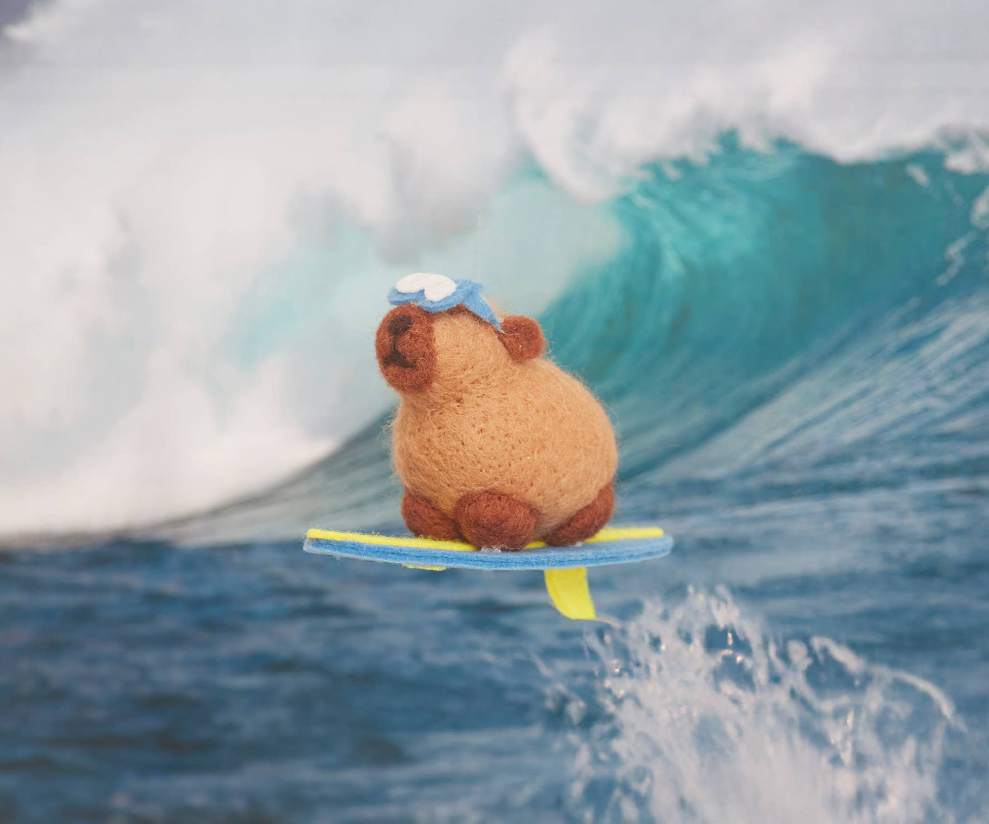 Nålefilting - Surfing Capybara
