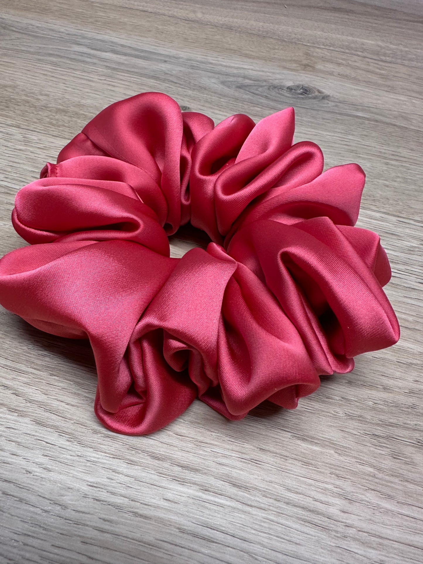 XL rosa sateng hårstrikk