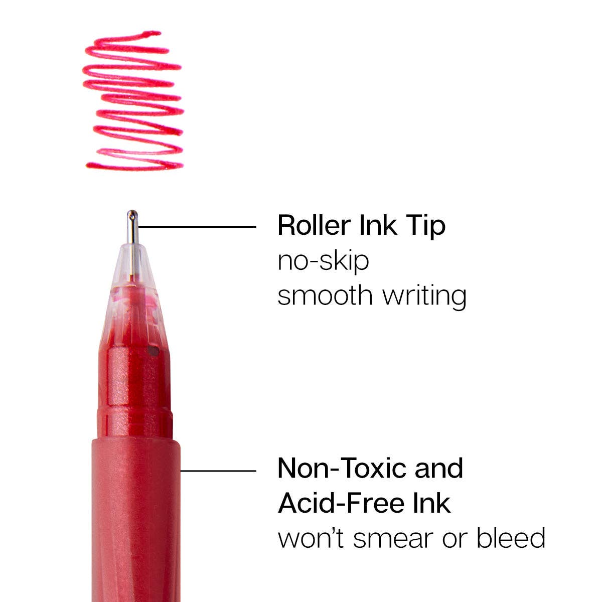 Glitter Gelpenner - 12-pk