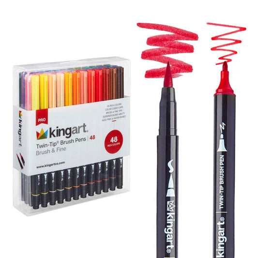 PRO Twin-Tip™ Brush Pens - 48 Farger
