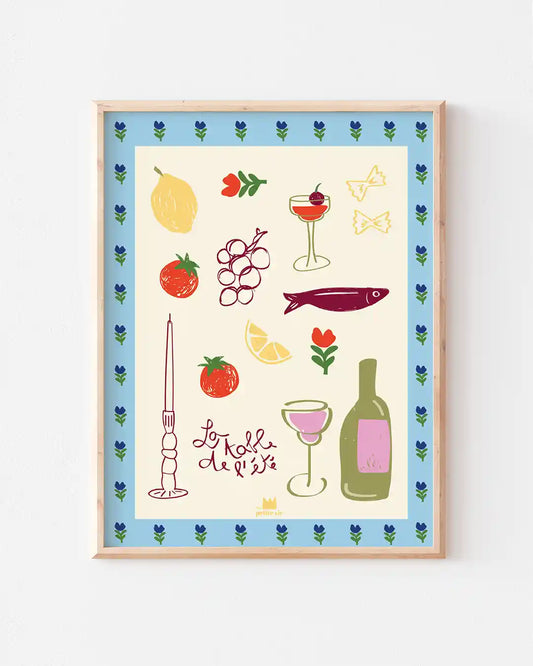 The Summer Table - Kunsttrykk - 30x40 cm