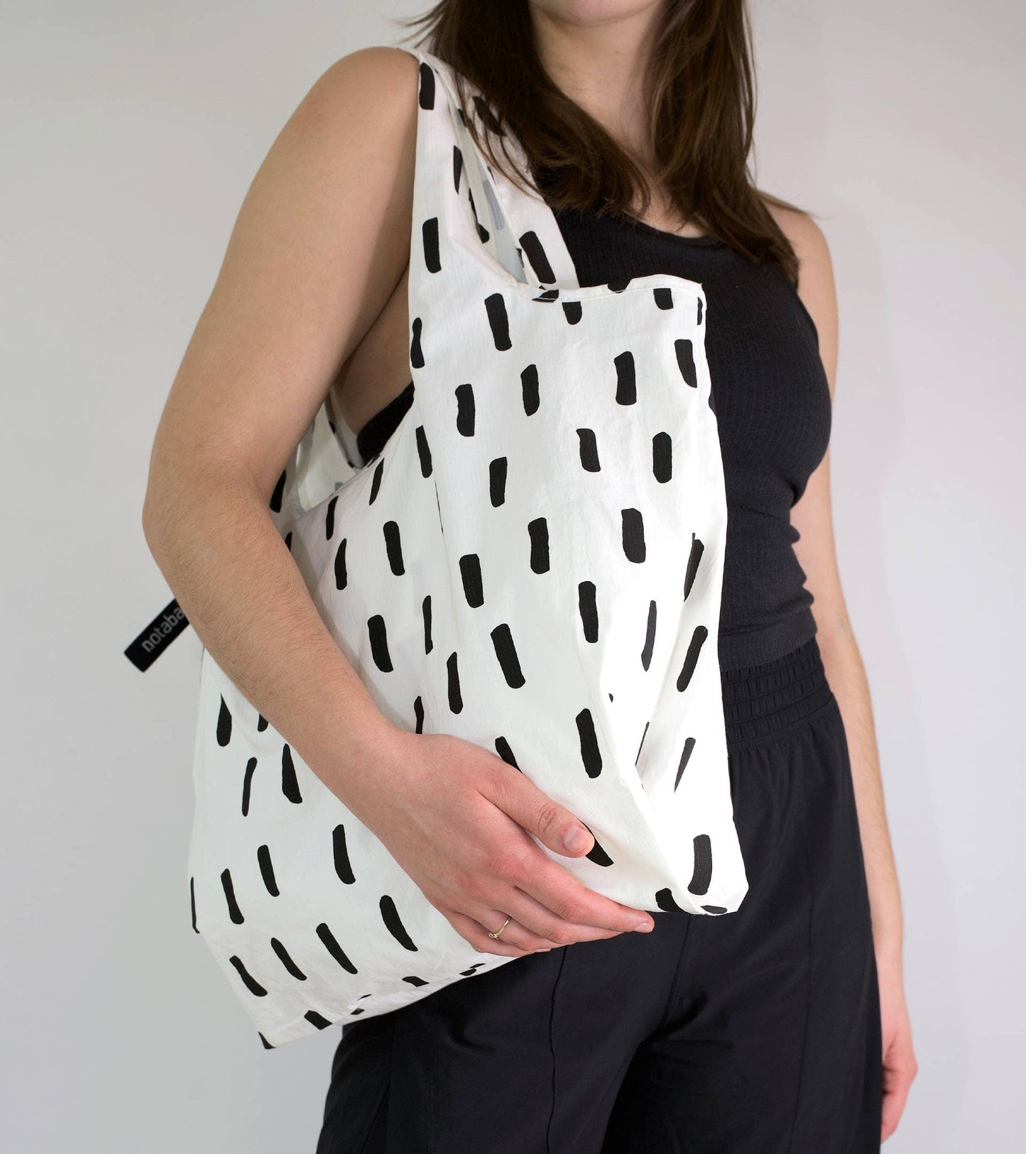 Sammenleggbart Handlenett - Black Brush
