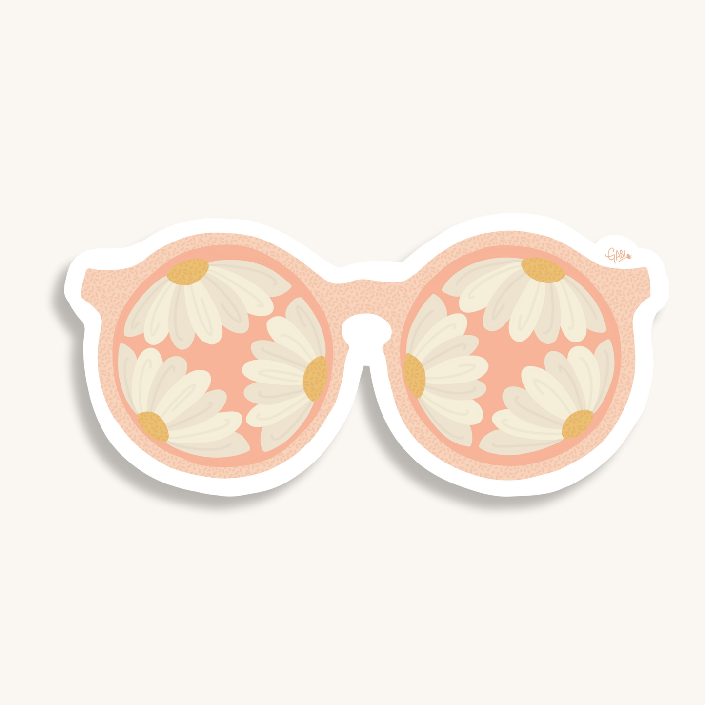 Daisy Sunglasses - Vinyl Klistremerke