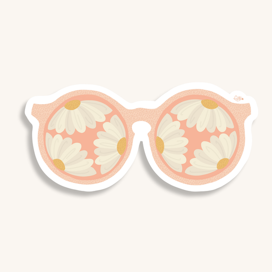 Daisy Sunglasses - Vinyl Klistremerke