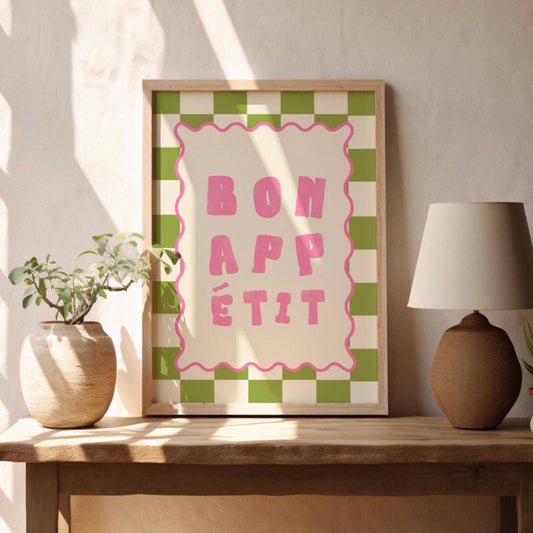 Bon Appetit - Kunsttrykk - A3
