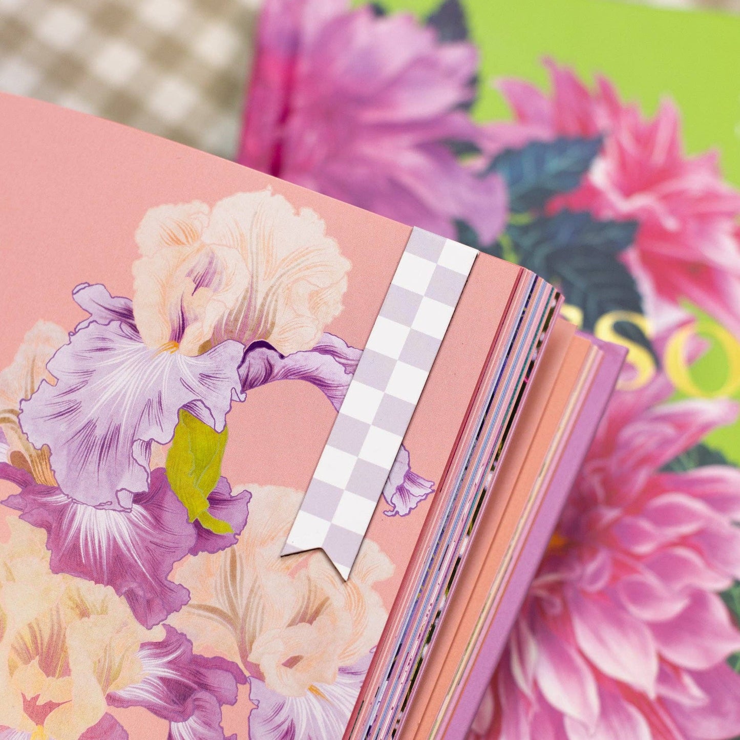 4-pk magnetiske bokmerker i vårtoner