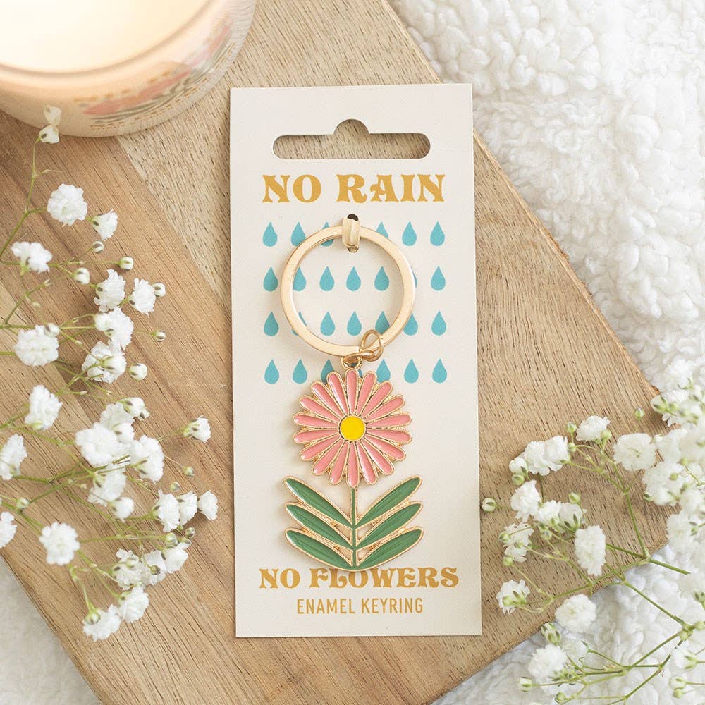 No Rain, No Flowers Nøkkelring