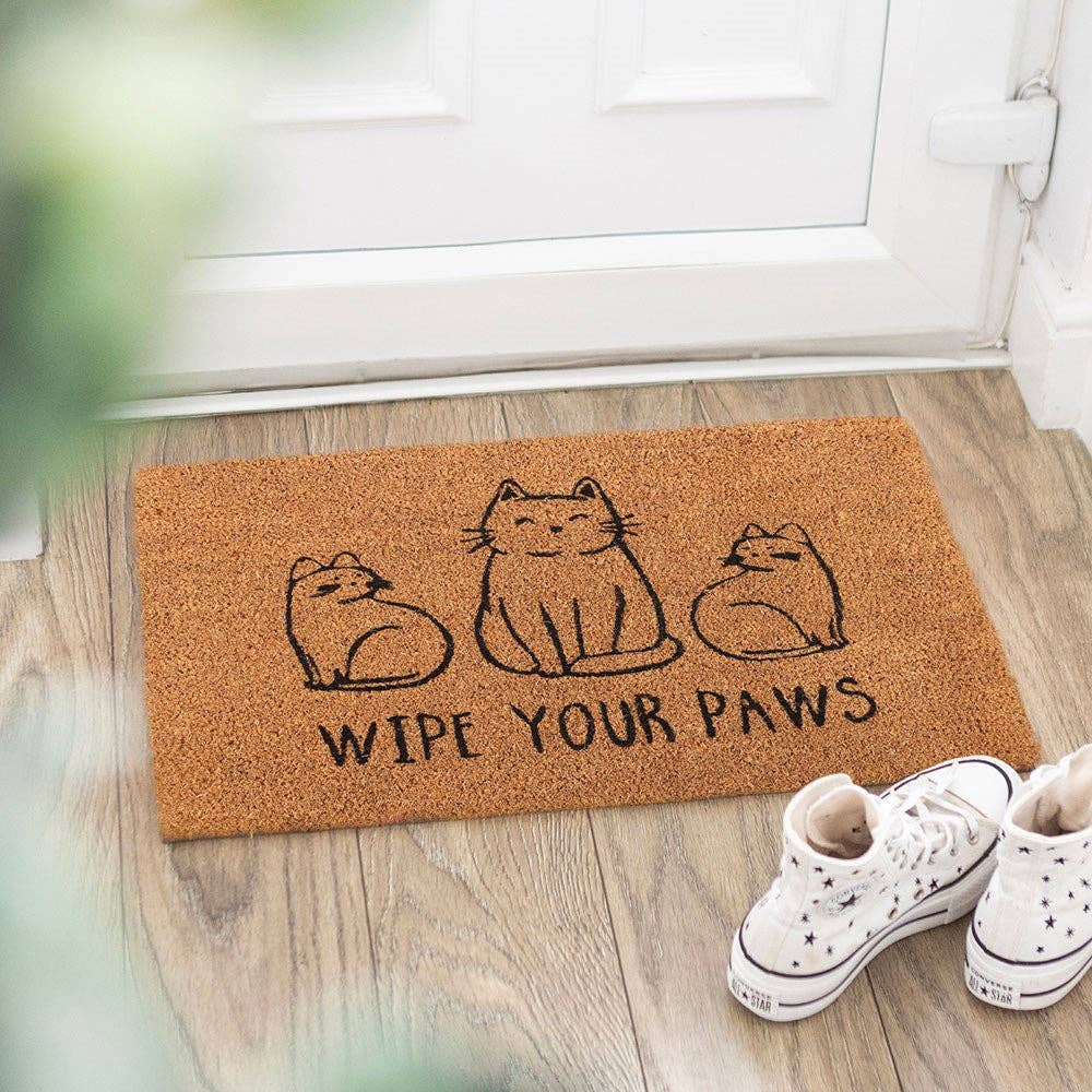 "Wipe Your Paws" Dørmatte