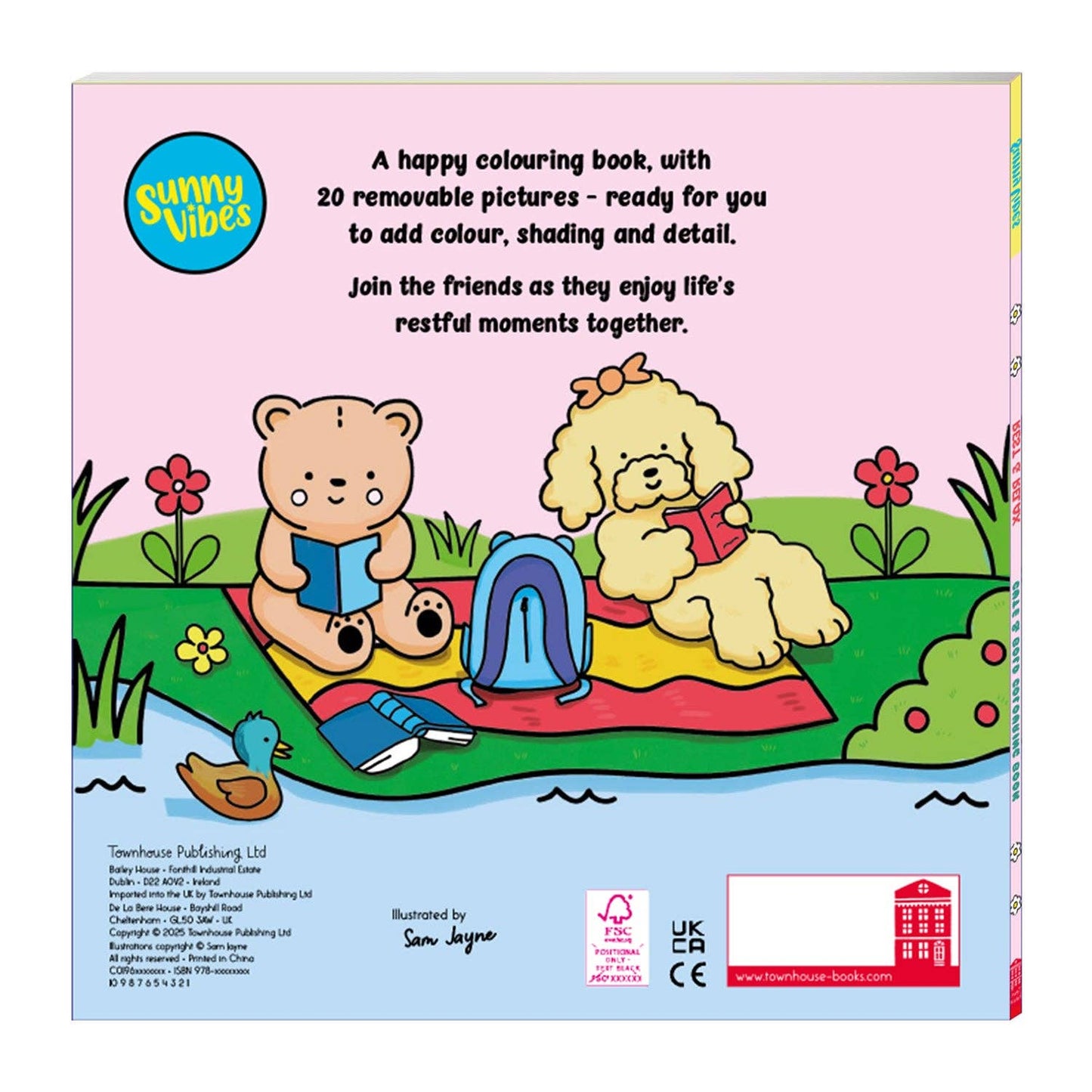 Sunny Vibes fargeleggingsbøker