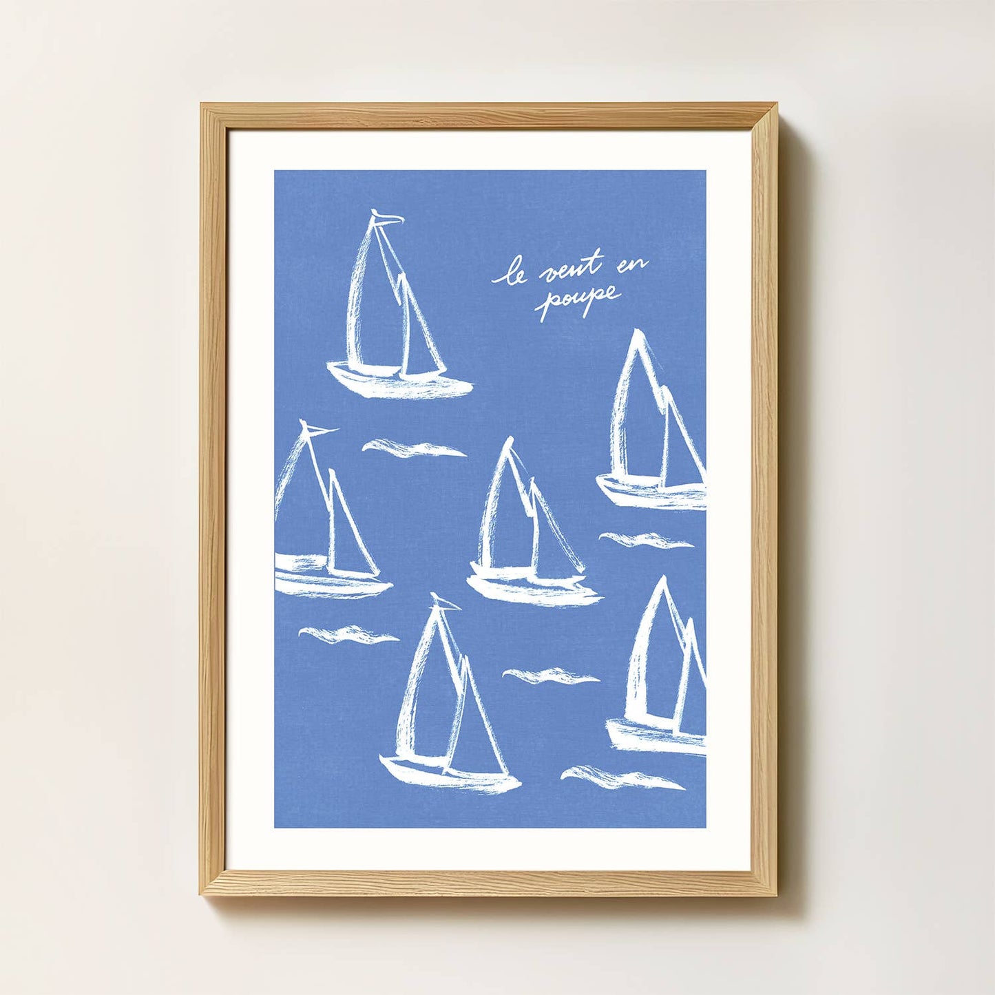 "Things are good" På Fransk - Kunsttrykk - A4