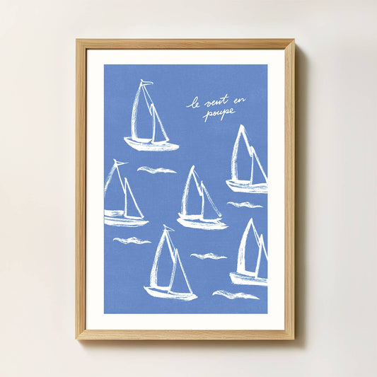 "Things are good" På Fransk - Kunsttrykk - A4