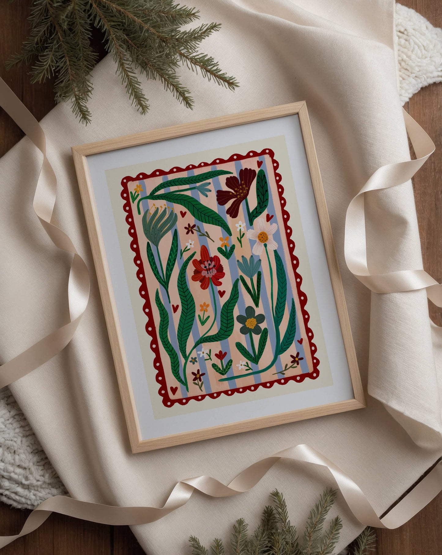 Boho Flower - Kunsttrykk - A4