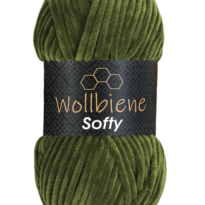 Wollbiene Chenille Garn 100 g