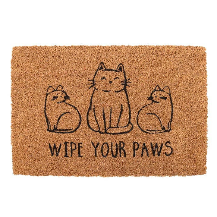 "Wipe Your Paws" Dørmatte