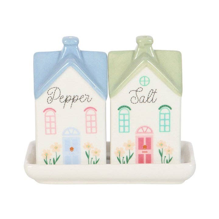 Pastell Hus Salt & Pepper Bøsser