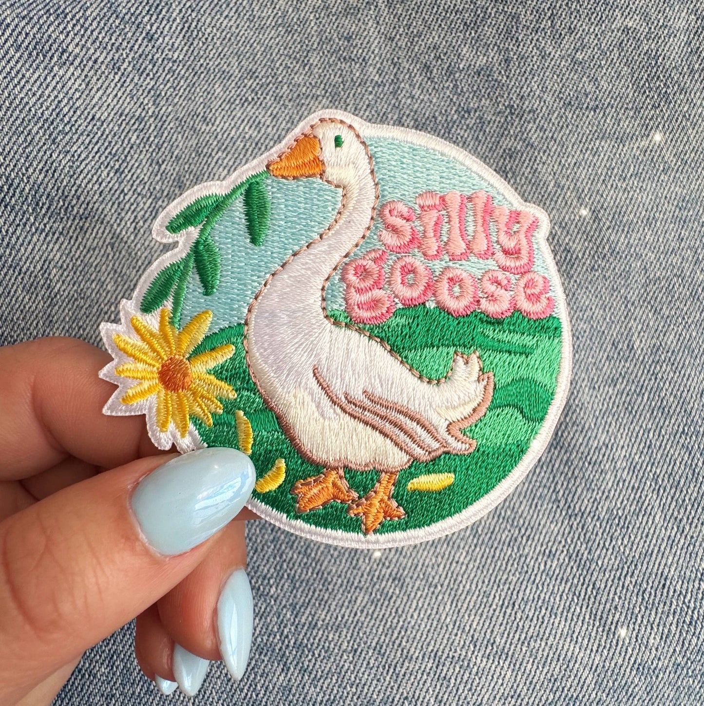 Silly Goose Brodert Strykemerke
