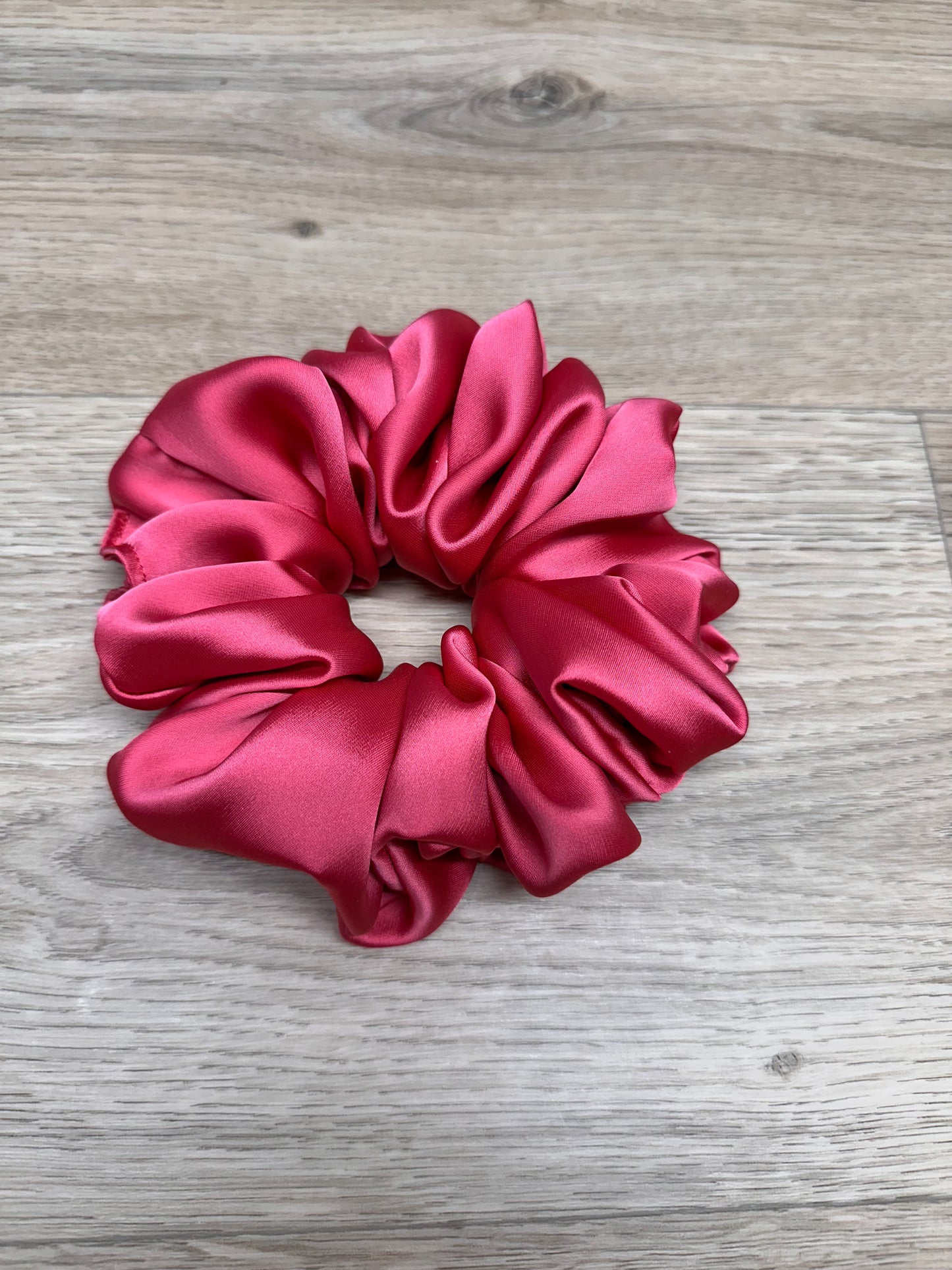 XL rosa sateng hårstrikk