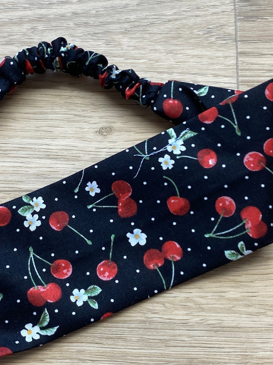 Hårbånd med kirsebær