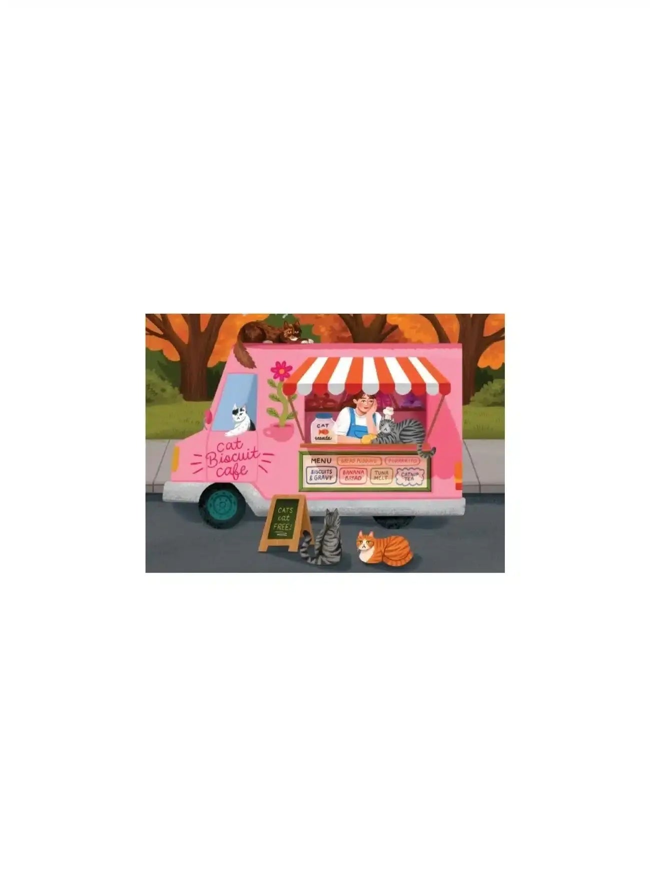 Cat Food Truck – Puslespill – 99 brikker