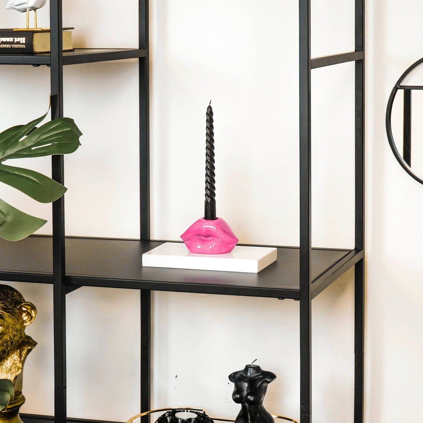 Neon Rosa Lepper - Lysholder