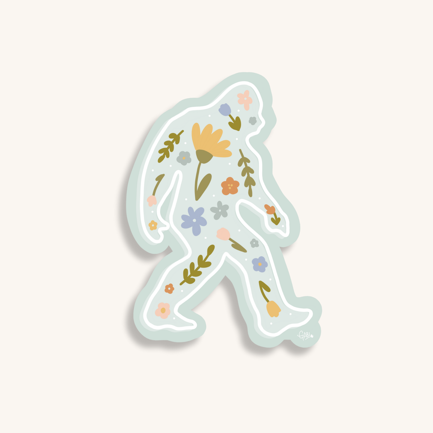 Wildflower Sasquatch - Klistremerke