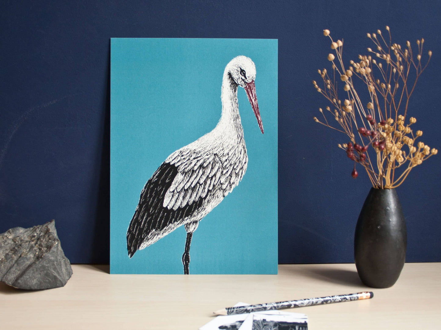Stork - Kunsttrykk - A4